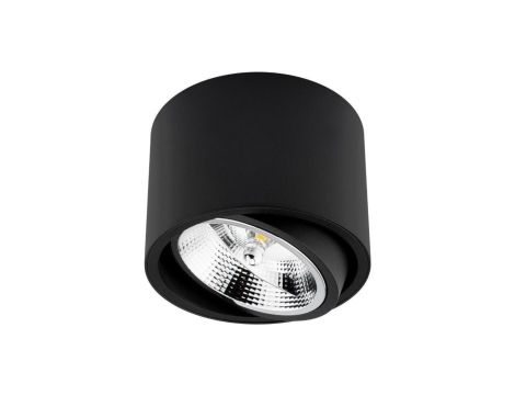 Oprawa Natynkowa Halogenowa SPOT TUBA Ruchoma GU10 AR111 Okrągła Czarna 100mm TELES LUMILED
