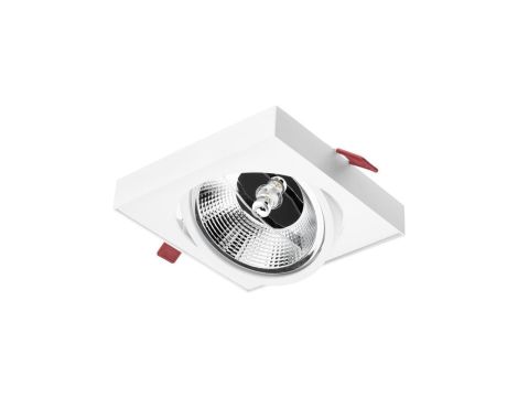 Oprawa Podtynkowa Ruchoma GU10 ES111 Kwadrat Biała Carpi LUMILED