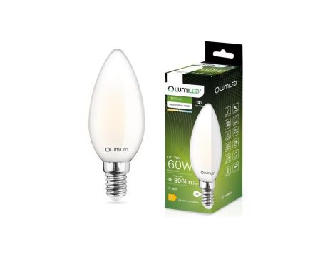 Żarówka LED E14 B35 7W = 60W 806lm 4000K Neutralna 360 Filament LUMILED