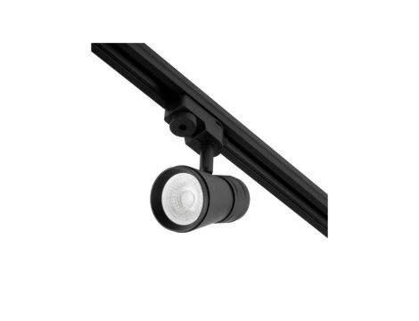 Reflektor Szynowy GU10 Czarny AURA Lampa do Szynoprzewodów Jednofazowych