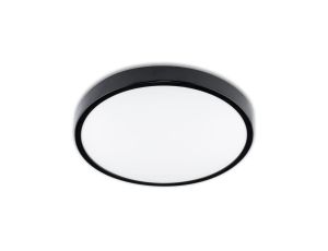 Plafon LED Lampa Sufitowa Natynkowa Łazienkowa 13W 4000K IP44 z Czujnikiem Ruchu ZOE LX Czarna 30cm