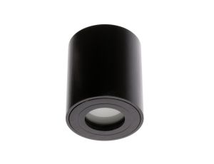 Oprawa Natynkowa HALOGENOWA Wodoodporna Aluminiowa SPOT TUBA 95mm IP44 Czarna AQUARIUS ROUND Kobi