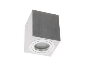 Oprawa Natynkowa HALOGENOWA Wodoodporna Aluminiowa SPOT TUBA 95mm IP44 Chrom AQUARIUS SQUARE Kobi
