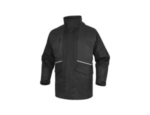 Kurtka 5 w 1 z poliestru pongee powlekanego PVC ALASKA3, kolor: czarno-szary, rozmiar: XXL / ALAS3NGXX