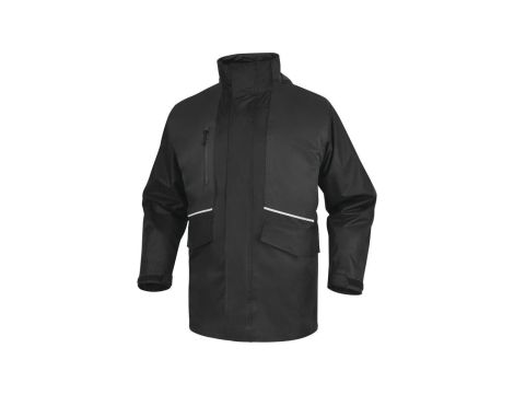 Kurtka 5 w 1 z poliestru pongee powlekanego PVC ALASKA3, kolor: czarno-szary, rozmiar: XXL / ALAS3NGXX