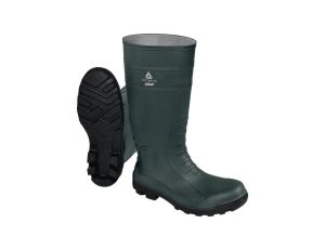 Kalosze wysokie bezpieczne z PVC - COPPER S5 SRA, kolor: zielono-czarny, rozmiar: 45 / COPPES5VE45