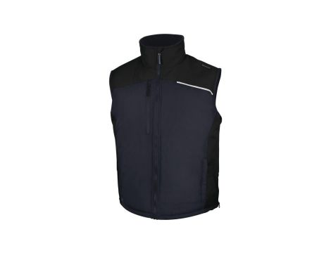 Kamizelka z poliestru pongee powlekanego PVC FIDJI3, kolor: granatowo-czarny, rozmiar: 3XL / FIDJ3MN3X