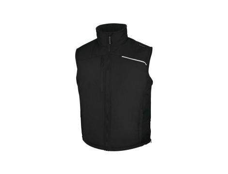 Kamizelka z poliestru pongee powlekanego PVC FIDJI3, kolor: czarny, rozmiar: 3XL / FIDJ3NO3X