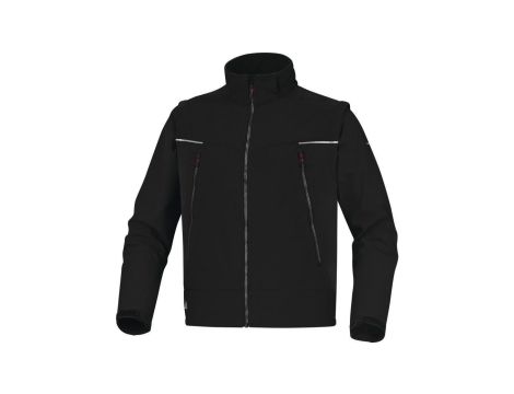 Bluza softshell z poliestru i elastanu, 3 warstwy laminowane ORSA, kolor: czarny, rozmiar: L / ORSANOGT