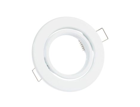 Oprawa Podtynkowa Ruchoma Okrągła AURELI Biała Blacha MR16 GU10