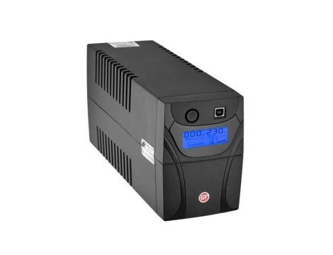 Zasilacz awaryjny UPS PowerBox 600W / 1200VA AVR + 2x akumulator 7Ah GT