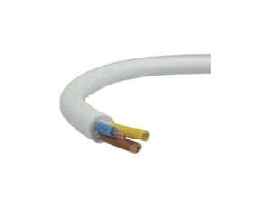 Przewód prądowy H03VV-F / OMY 300V 3x0,5 biały linka Elektrokabel 500m