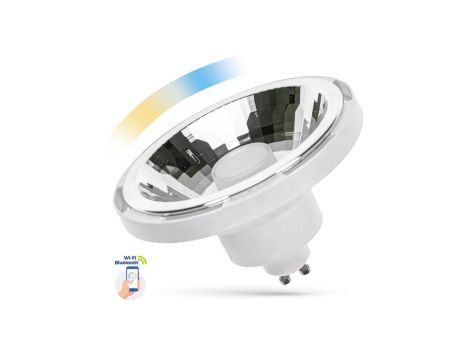 LED AR111 GU10 SMD 230V 10W BIAŁY 30st CCT+DIM Wi-Fi/BT Spectrum SMART