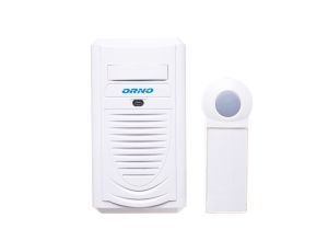 Dzwonek bezprzewodowy DISCO AC 230V z learning system biały OR-DB-KH-123