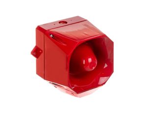 Sygnalizator optyczno-akustyczny Asserta MIDI 230V AC 108dB czerwony IP66 AS/M/SB/230/R/RL 7052111FUL-0130