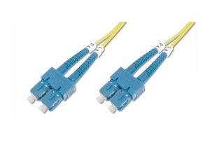 Patch cord światłowodowy SC/SC duplex SM 9/125 OS2 2m LS0H żółty DK-2922-02
