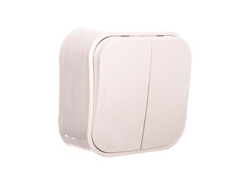 FORIX Łącznik schodowy podwójny 10AX kremowy 782436