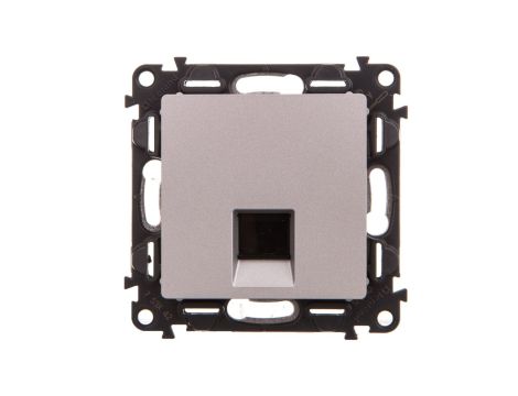 VALENA LIFE Gniazdo komputerowe 1xRJ45 UTP kat.6 aluminium 753342