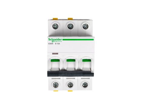 Wyłącznik nadprądowy 3P B 10A 6kA AC iC60N-B10-3 Acti9 A9F03310