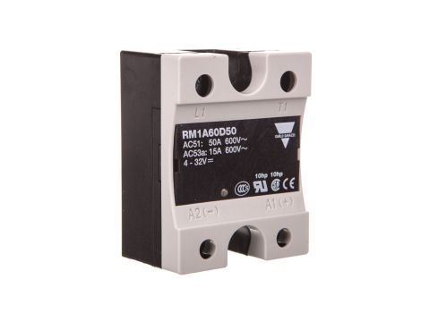 Przekaźnik półprzewodnikowy jednofazowy 42-660V AC 50A 4-32V DC RM1A60D50