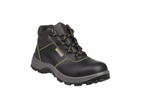 Buty ze skórzanego kruponu barwionego podeszwa z dwuwarstwowego PU odporne na poślizg kolor czarny rozmiar 36 PIED GARG2SPNO36