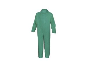 Kombinezon do ochrony chemicznej typu 3 wkład: poliester powlekany PVC 380 g/m2 kol.zielony roz.S CORP CO600VEPT