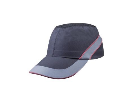 Hełm lekki wentylowany z poliestru i bawełny z czaszą z polietylenu kolor czarno-czerwony rozmiar REGULOWANY TETE COLTAAINOLG