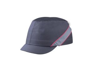 Hełm lekki wentylowany z poliestru i bawełny z czaszą z polietylenu kolor czarno-czerwony rozmiar REGULOWANY TETE COLTAAINOMI