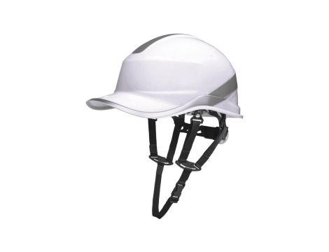 Hełm budowlany z ABS o kształcie czapeczki baseball 2 możliwości regulacji kol.biały fluo roz. REGULOWANY TETE DIAM5UPBCFL