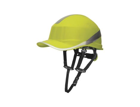 Hełm budowlany z ABS o kształcie czapeczki baseball 2 możliwości regulacji kol.żółty fluo roz. REGULOWANY TETE DIAM5UPJAFL