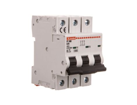 Wyłącznik nadprądowy 3P C 25A 10kA AC P1MB3PC25