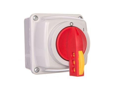 Łącznik krzywkowy 0-I 3P 16A w obudowie na kłódkę IP65 Łuk E16-13/5 951683