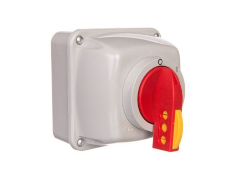 Łącznik krzywkowy 0-I 3P 25A w obudowie na kłódkę IP44 Łuk 25-13/5 922508