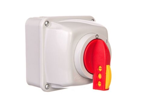 Łącznik krzywkowy 0-I 3P 63A w obudowie na kłódkę IP65 ŁUK 63-13/5 916324