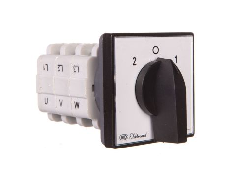 Łącznik krzywkowy 2-0-1 3P 16A z płytką IP65 Łuk 16-72 sieć-agregat 921672