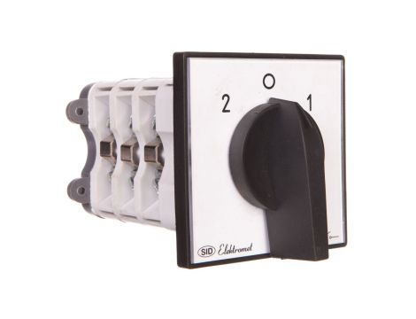 Łącznik krzywkowy 2-0-1 3P 63A z płytką IP65 ŁK 63-72 sieć-agregat 926372