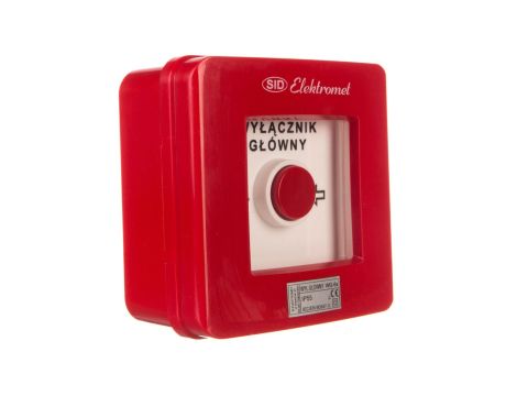 Wyłącznik alarmowy 4R 12A /WYŁĄCZNIK GŁÓWNY/ IP55 WG-6s 921430