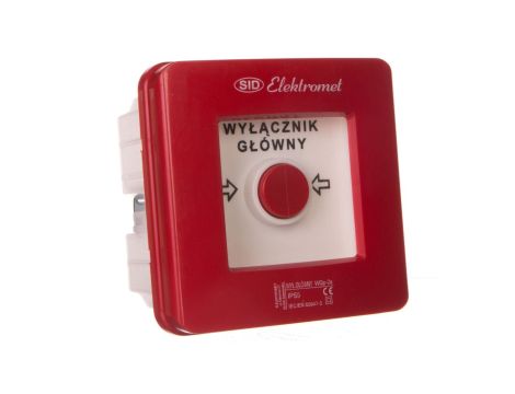 Wyłącznik alarmowy 2Z 12A /WYŁĄCZNIK GŁÓWNY/ IP55 WGp-2s 921591