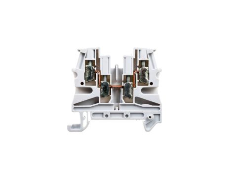 Złączka szynowa 2-przewodowa 4mm2 szara VIKING 037169