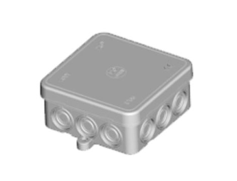 Puszka n/t szara 75x75x35 mm IP55 bezhalogenowa EC411C3