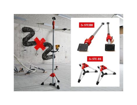 ZESTAW 2 PODPÓRKI SUFITOWE STE+2 STOJAKI SET