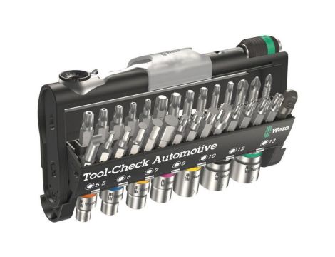 ZESTAW TOOL-CHECK, GRZECHOTKA+GROTY+KLUCZE 38CZ.