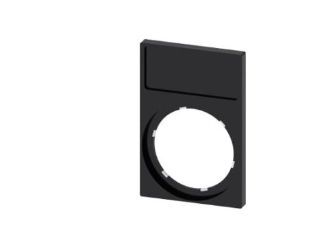 Ramka do etykiet samoprzylepnych 12,5x27mm prostokątna czarna otwór 22mm SIRIUS ACT 3SU1900-0AN10-0AA0 /10szt./