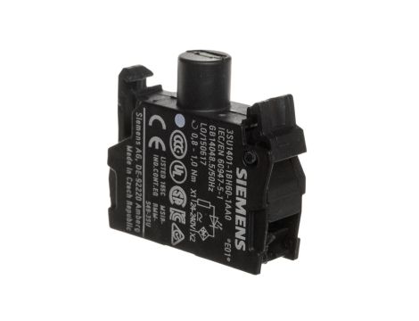 Oprawka blok LED biały 24-240V AC-DC montaż czołowy przył śrubowe SIRIUS ACT 3SU1401-1BH60-1AA0