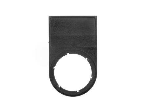 Ramka do etykiet samoprzylepnych 17,5x27mm czarna zaokrąglona otwór 22mm SIRIUS ACT 3SU1900-0AH10-0AA0