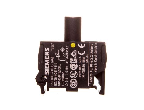 Oprawka blok LED żółty 24-240V AC-DC montaż w obudowie przył śrubowe SIRIUS ACT 3SU1401-2BH30-1AA0