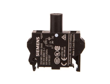 Oprawka blok LED biały 24V AC-DC montaż w obudowie przył sprężynowe SIRIUS ACT 3SU1401-2BB60-3AA0