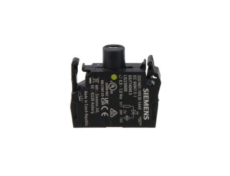 Oprawka blok LED żółty 24V AC-DC montaż czołowy przył śrubowe SIRIUS ACT 3SU1401-1BB30-1AA0