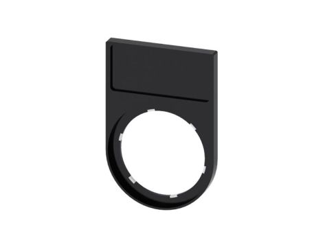 Ramka do etykiet samoprzylepnych 12,5x27mm czarna zaokrąglona otwór 22mm SIRIUS ACT 3SU1900-0AG10-0AA0