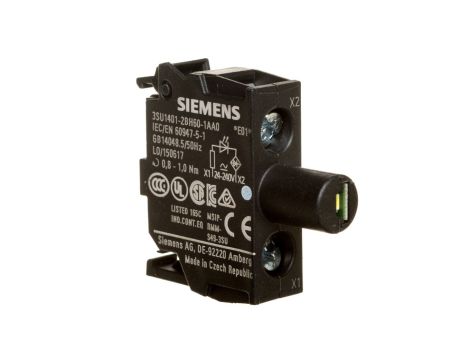 Oprawka blok LED biały 24-240V AC-DC montaż w obudowie przył śrubowe SIRIUS ACT 3SU1401-2BH60-1AA0